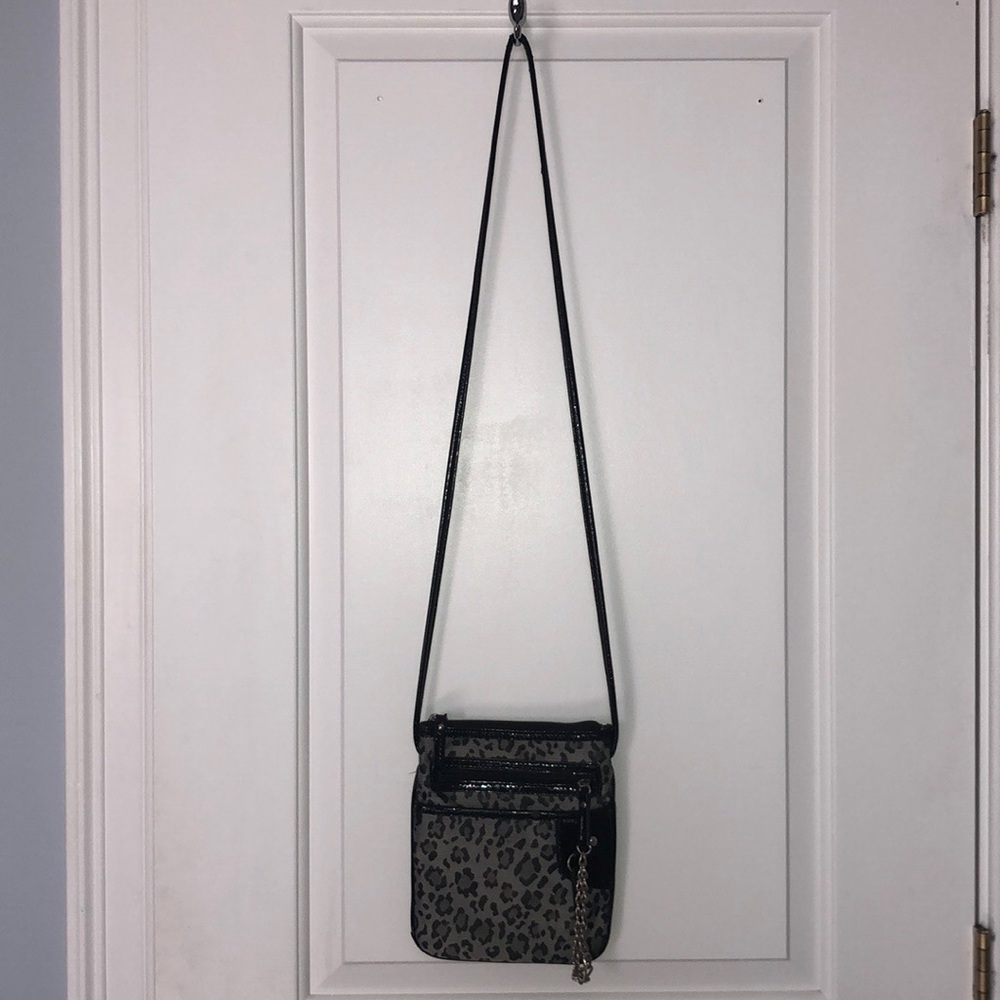 Leopard print crossbody bag